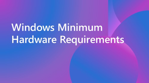 Windows minimum hardware requirements banner image