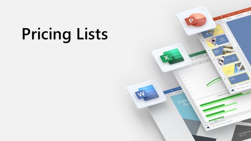 Pricing lists banner image