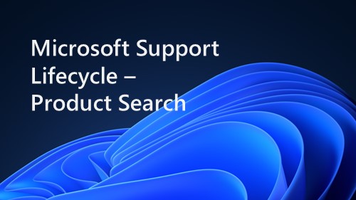 Microsoft Support Lifecycle Product Banner