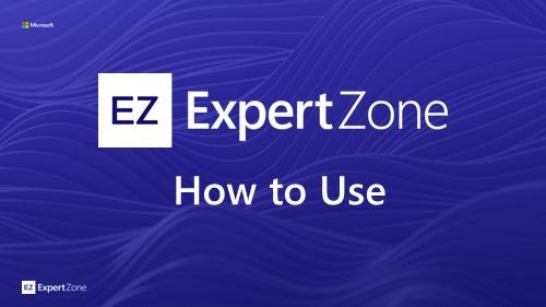 ExpertZone How to Use banner