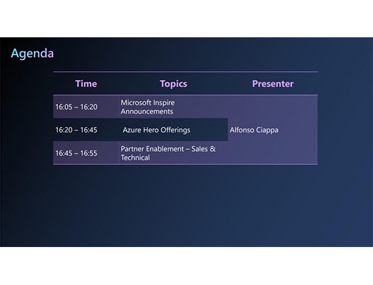 Agenda for Augusts Community Call 