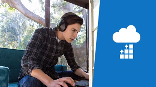 Man looking at computer