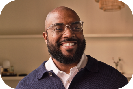 A person smiling.