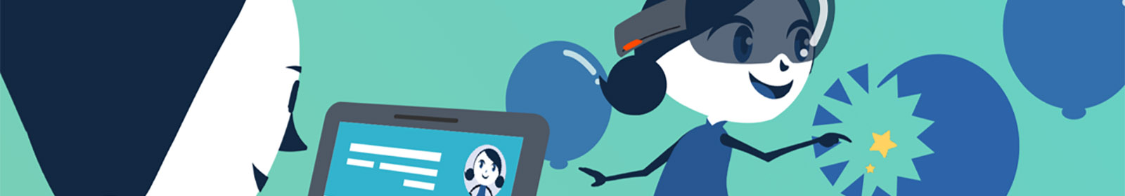 A child is being observed using HoloLens