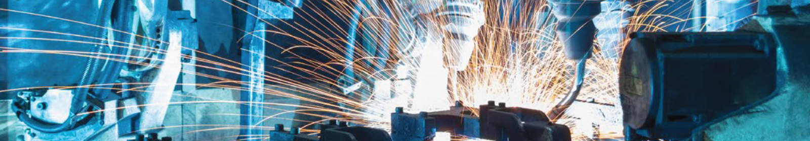 An automated machine performs a task in an industrial setting