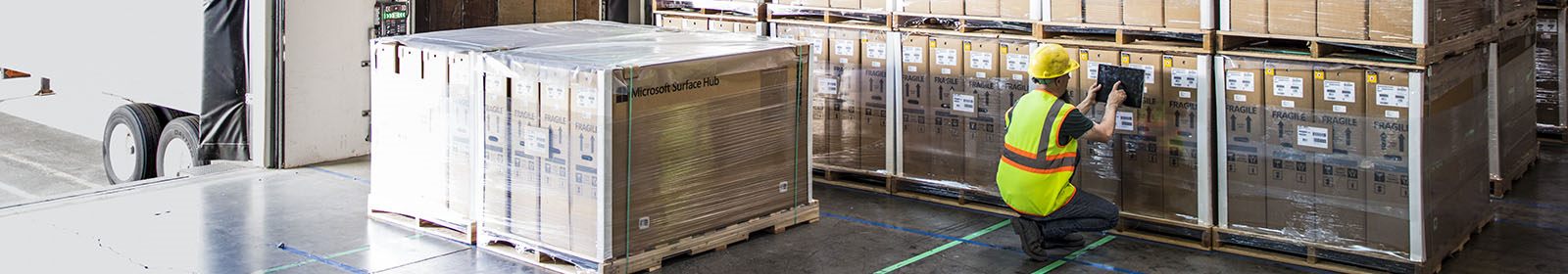 Worker tracking shipment locations