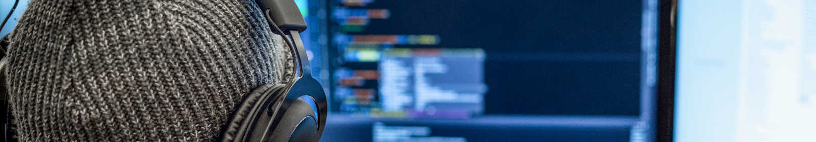 Developer writing code