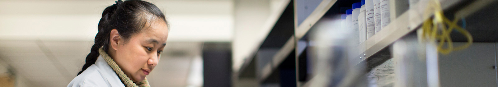 Scientist working in a lab