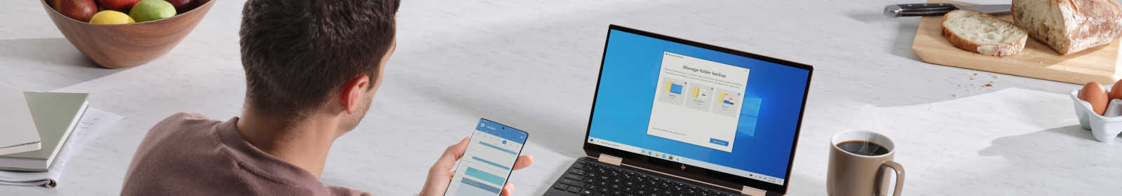 Man working from home