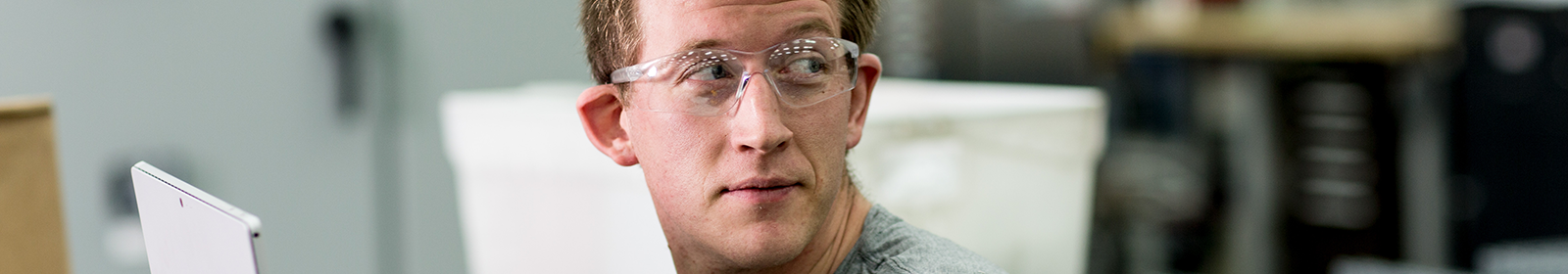Man watching a video stream while working from home