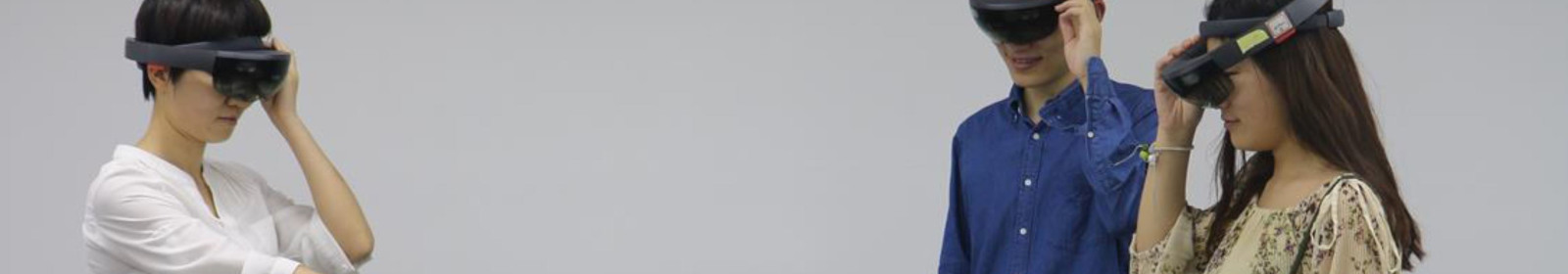 Three colleagues using HoloLens