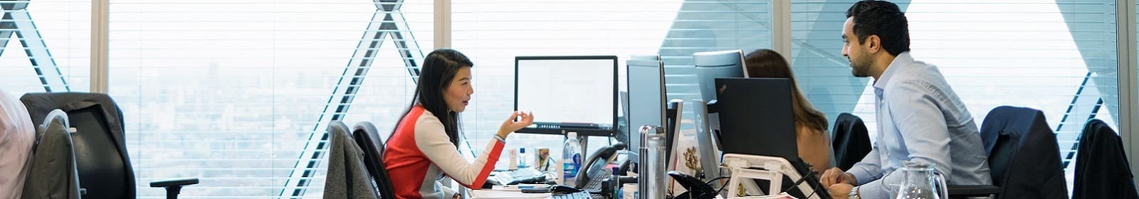 Colleagues discuss a situation