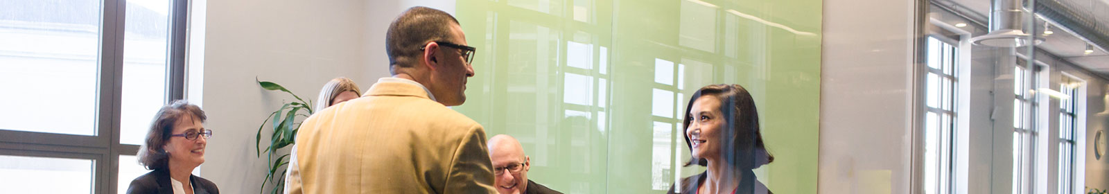 Business partners engaging in conversation