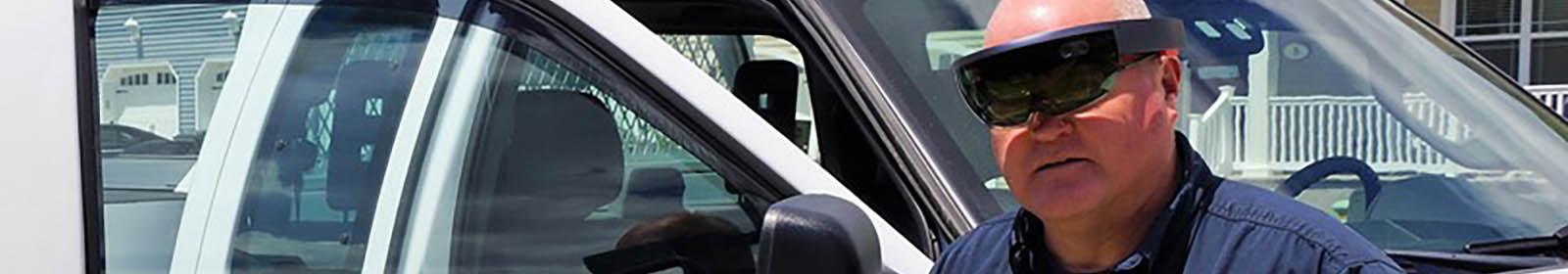 Man wearing HoloLens