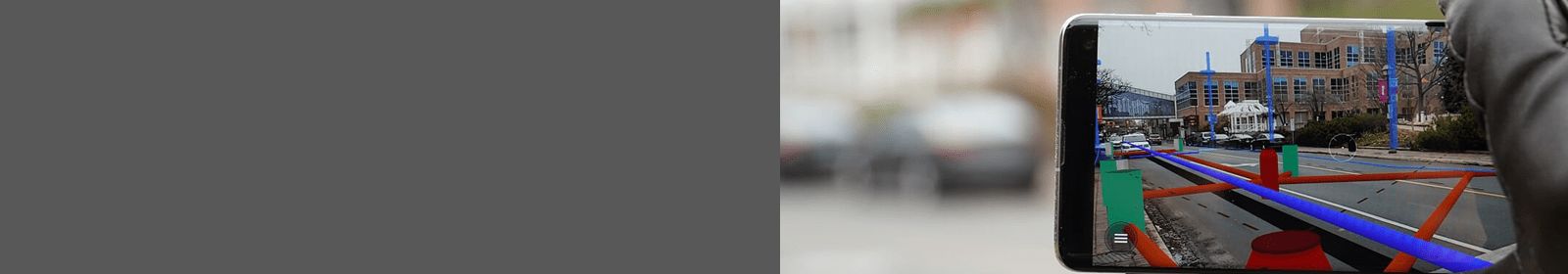 vGIS solution of graphics underground as observed on the phone