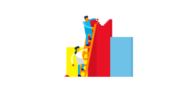 Illustration of head with gears and phones