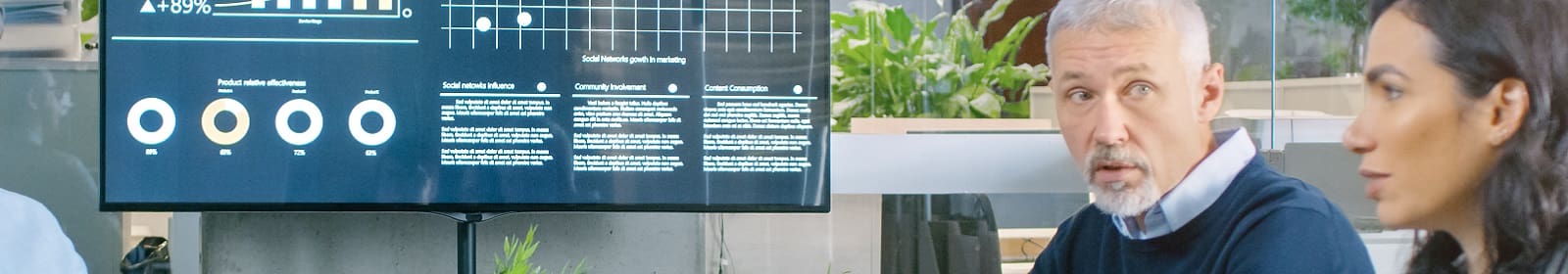 A business meeting in progress