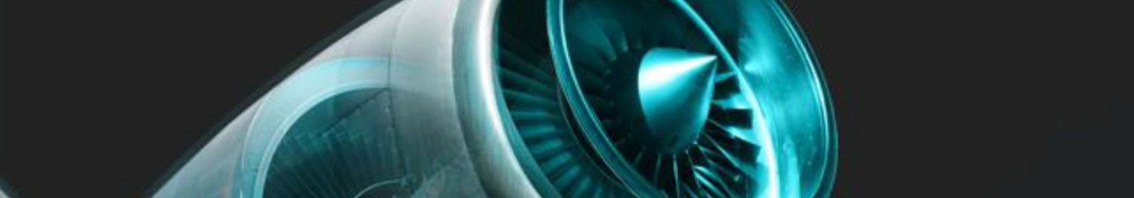 A visualization of a jet engine