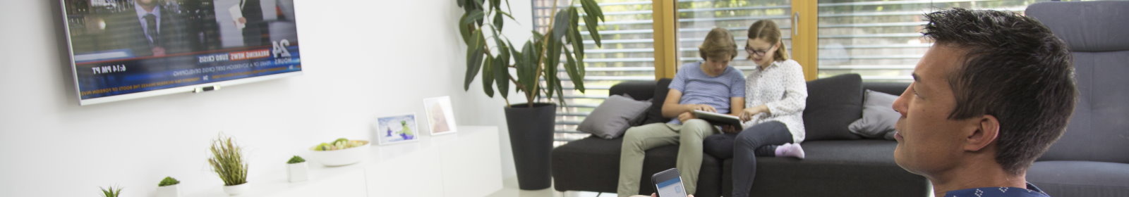 Two people collaborating