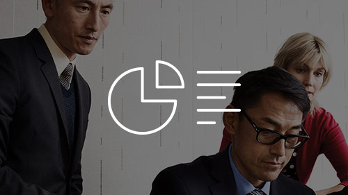 Three people are working