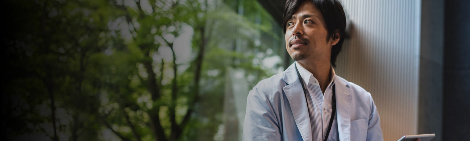 a man sitting and thinking
