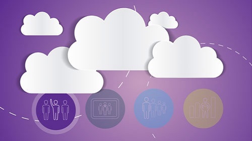 purple cloud icon