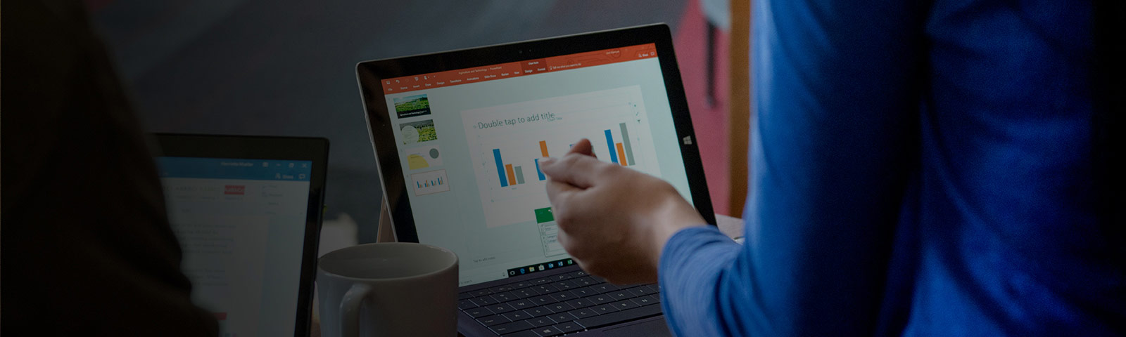 person working on laptop