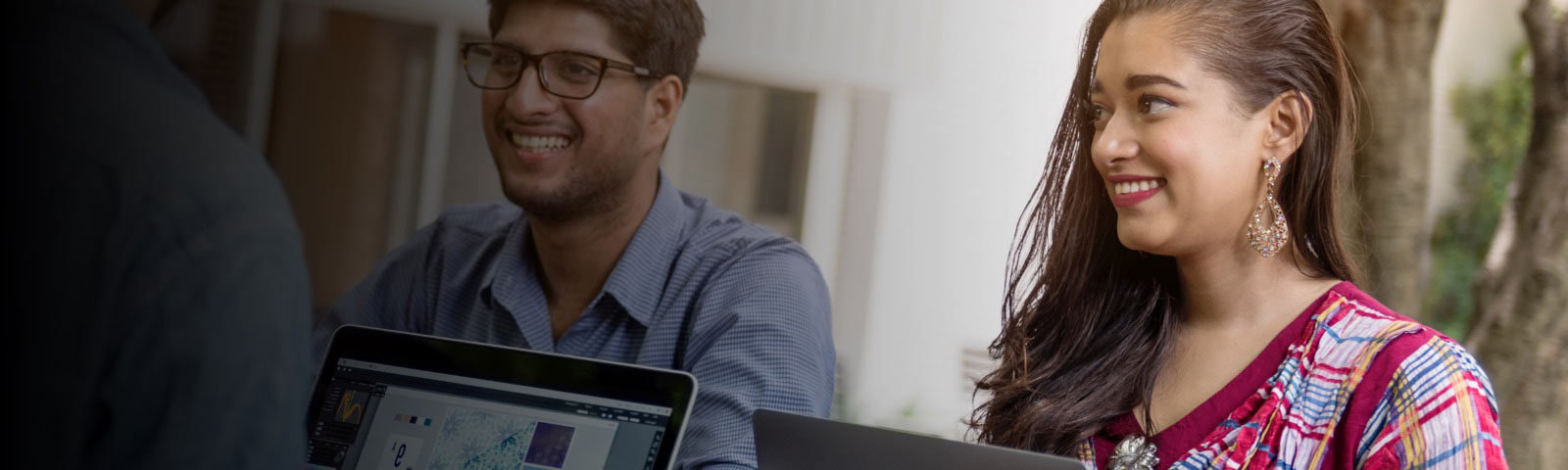 smiling face of woman