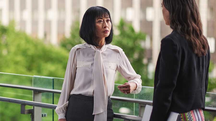 Two women are in conversation