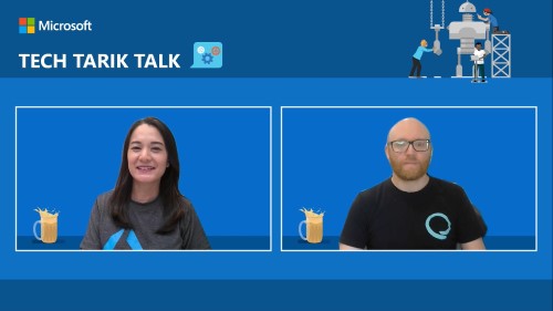 Two people having a discussion online