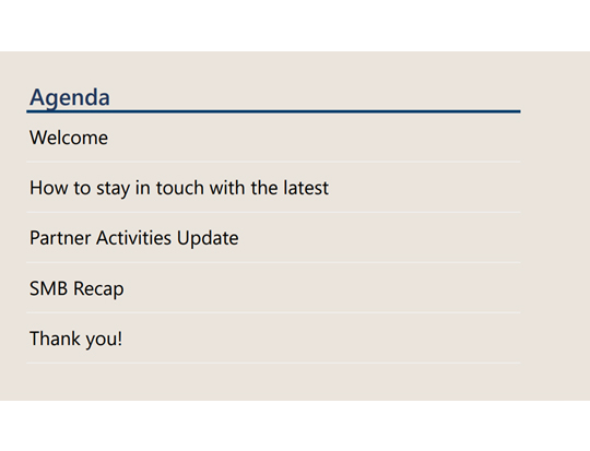 Agenda for Junes Community Call