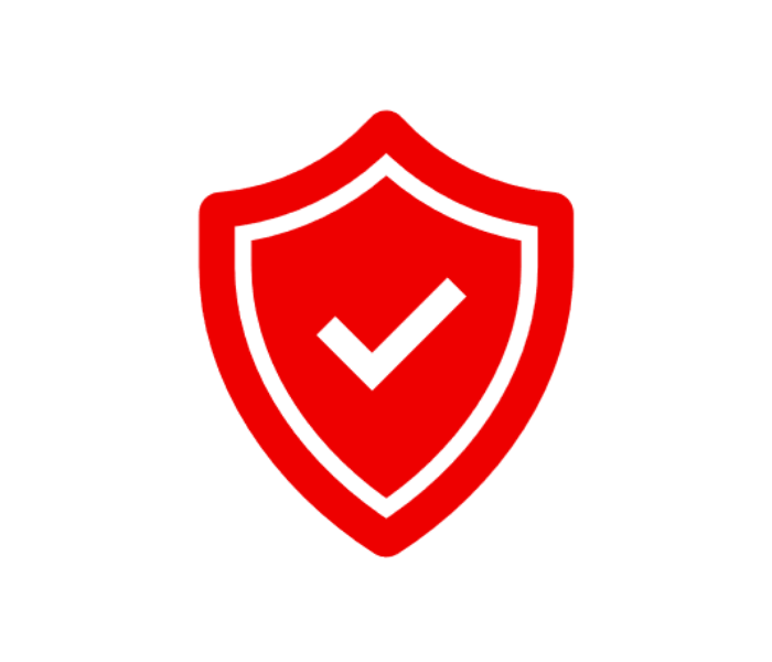 Shield with tick icon