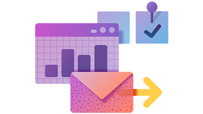 email chart and to do illustration