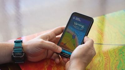 User accessing app on mobile phone