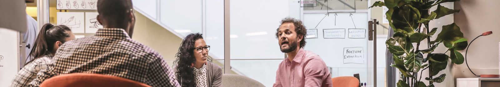 Employees in a conference room