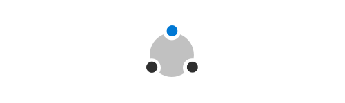 Icon showing circle and 3 big dots