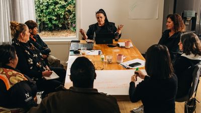 Team members in boardroom