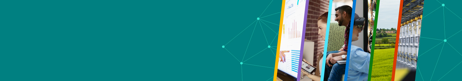 Collage de fotografías de los 6 pilares de #ReimaginaEspaña