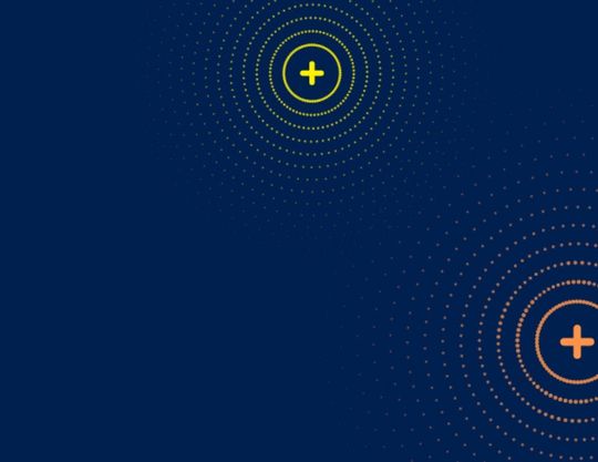 Blue abstract banner