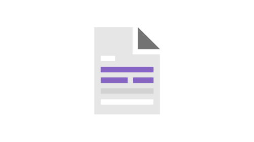 Simple illustration of a document with folded corner
