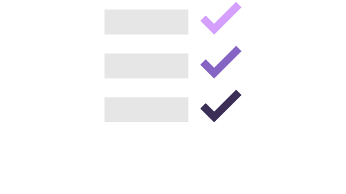 Simple icon of a checklist