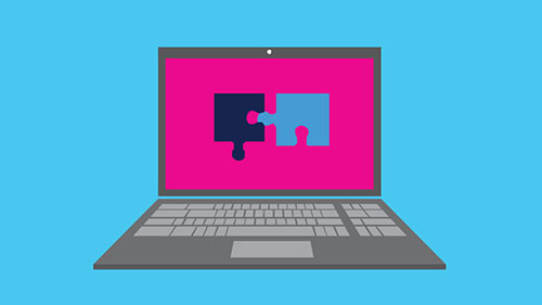 Illustration of laptop