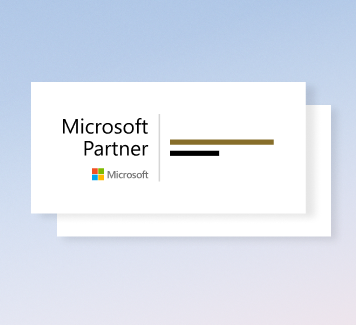 A box that reads “Microsoft Partner” with the Microsoft logo