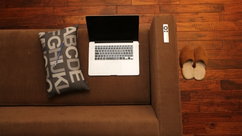 aerial view of laptop