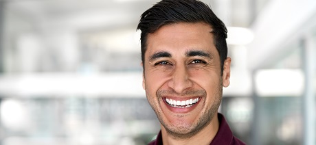 Close-up portrait of a smiling man