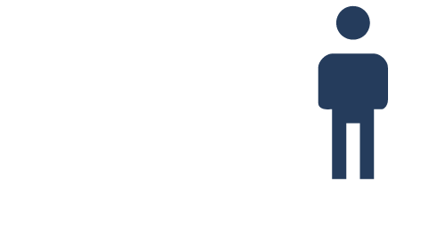 Icon of two people standing side by side