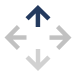 Illustration of 4 arrows pointing different directions