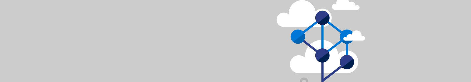 image of a graph having nodes with cloud in background