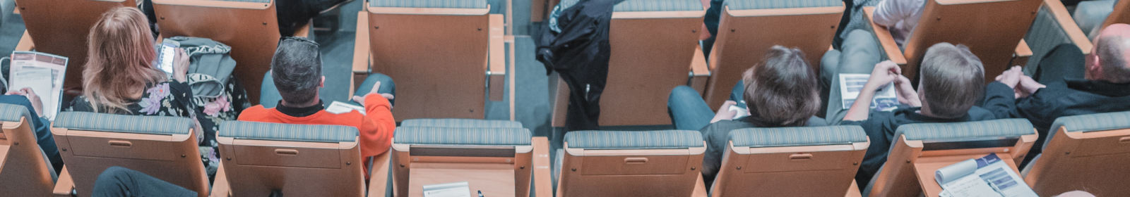 Aerial view of auditorium