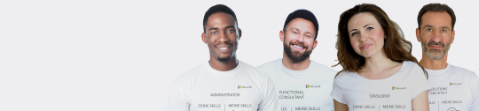 Four Microsoft Employess with smiling faces